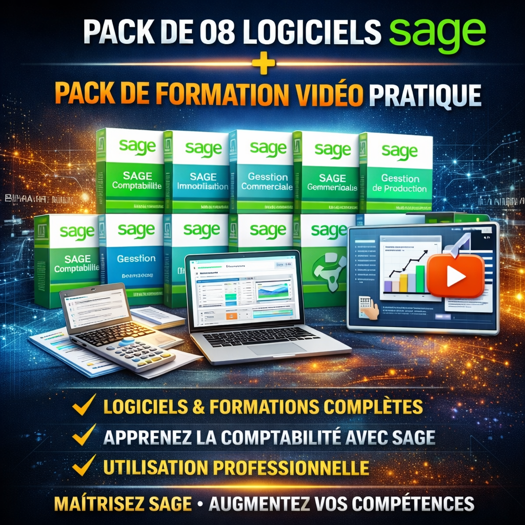 PACK DE 08 LOGICIELS SAGE