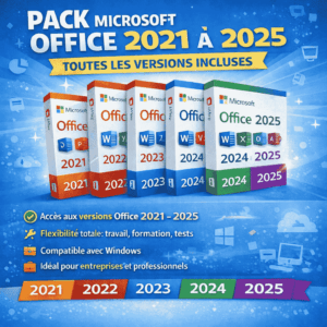 Pack Microsoft Office 2021 à 2025