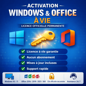 Activation Windows et Office à vie