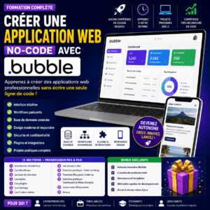 Créer une Application Web No-Code avec Bubble – Formation Complète de Développement Sans Code
