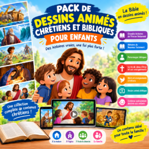 Pack de Dessins Animés Chrétiens et Bibliques pour Enfants