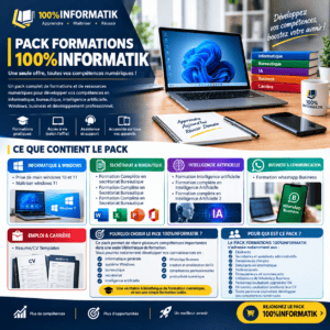 Formations Informatique, Bureautique, IA, Windows et Business